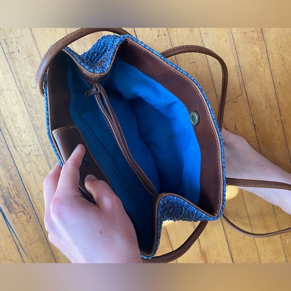 Rosetti Blue Woven Handbag - Picture 4 of 5